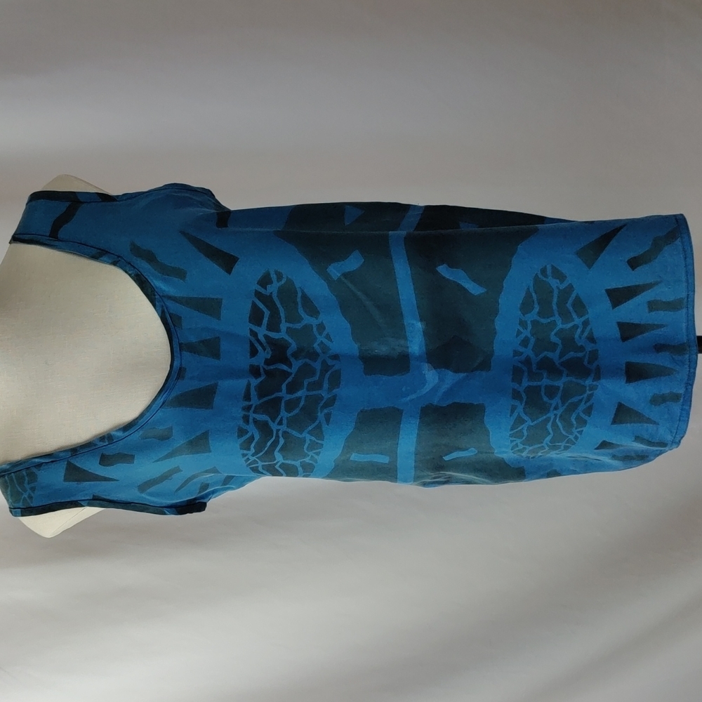 Reversible back to front and front to back medium silk tanktop
